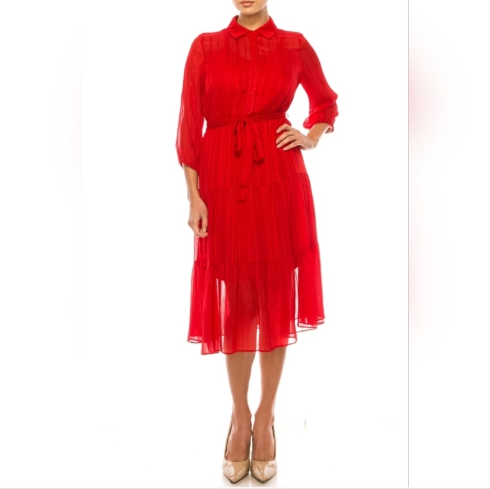 New, Button Front Dress Nanette Lepore. Sz 6 - Picture 3 of 4